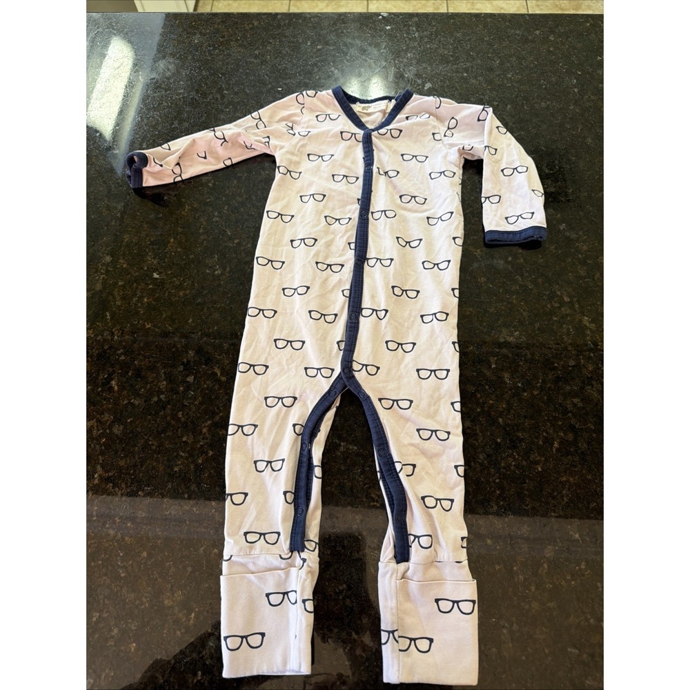 M+A by Monica + Andy Organic Cotton Long Sleeve Baby One-Piece Coverall Pajamas